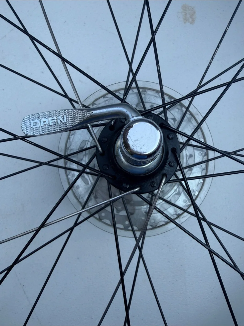 Matrix 750  Blue Bicycle Wheel with Cassette